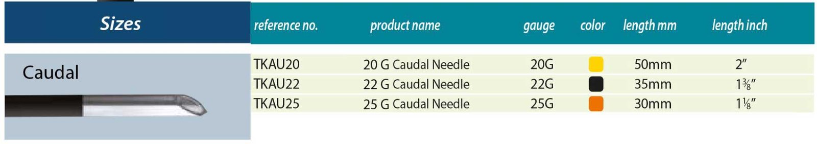 caudal needle in pakistan