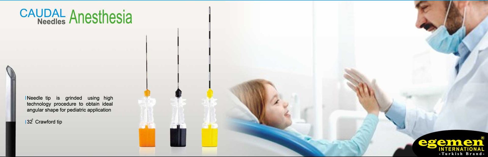 caudal needle for kids